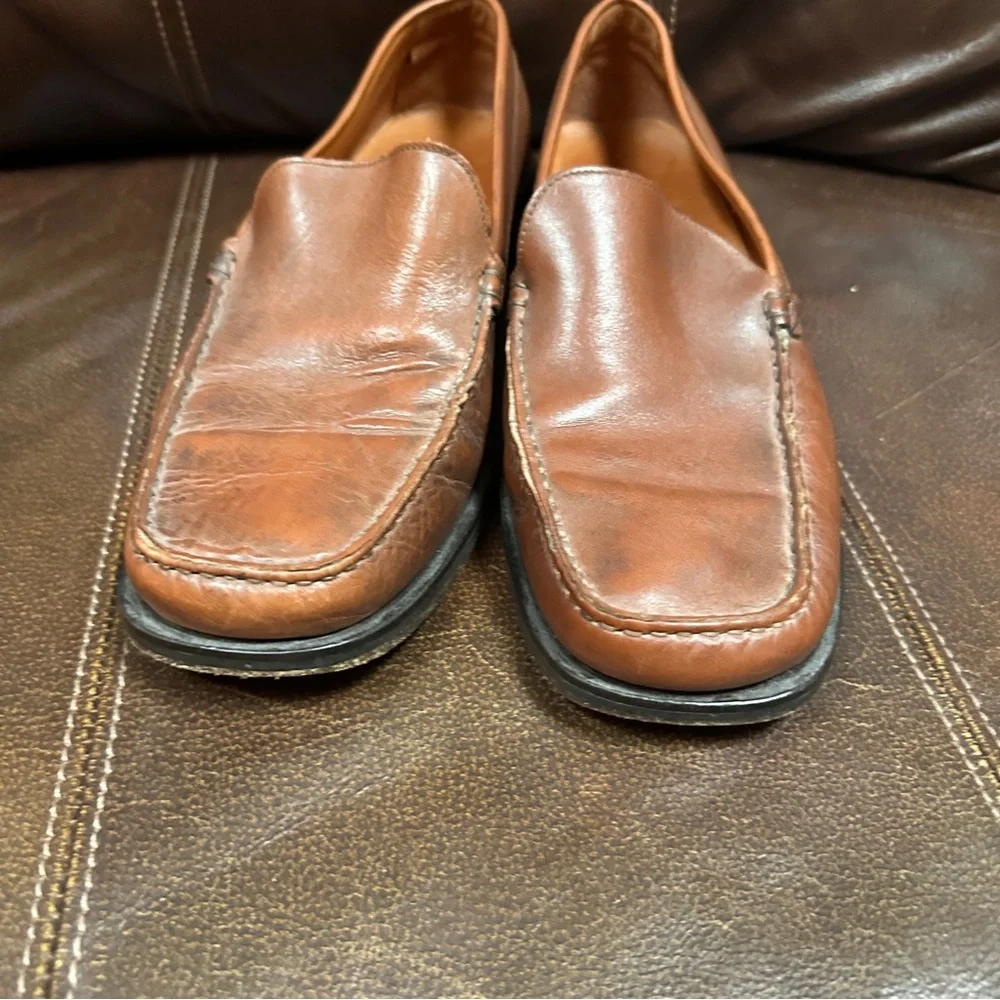 Saks Fifth Avenue Collection Size US 9 Men Brown Leather Loafers‎